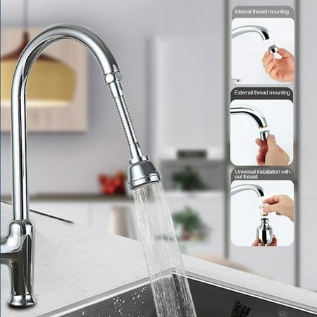 

Welling Transparent Water Sink Filter Sprayer Pressurized Faucet Extender for Kitchen