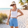 thumbnail image 3 of Sun Hats for Women Wide Brim UV Protection Sun Hat Summer Beach Packable Visor Beige, 3 of 6