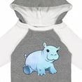 thumbnail image 4 of Inktastic Cute Baby Hippo Boys or Girls Long Sleeve Baby Bodysuit, 4 of 5