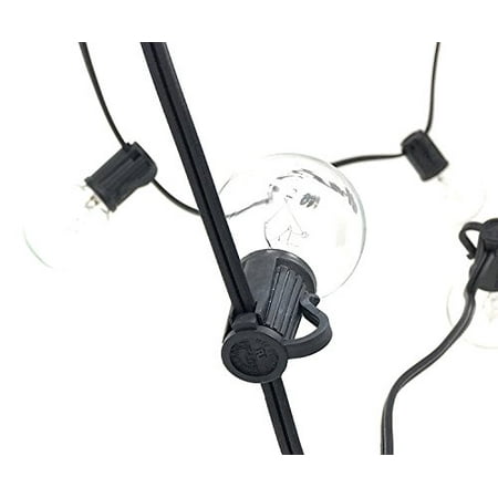 50ft G40 Globe String Lights Ul Listed Cord And Sockets Hanging Indoor Outdoor 50 Bulbs 5 Clear Replacement Backyard Party Patio Bistro Pergola Porch Deck Gazebo Connectable Black Canada - 50ft Outdoor Patio String Lights With 50 Clear Globe G40 Bulbs 50ft G40 Globe String Lights Ul Listed Cord And Sockets Hanging Indoor Outdoor 50 Bulbs 5 Clear Replacement Backyard Party Patio Bistro Pergola Porch Deck Gazebo Connectable Black Canada - 50ft Outdoor Patio String Lights With 50 Clear Globe G40 Bulbs