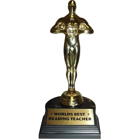 Aahs Engraving World's Best Award Trophy Teacher Edition