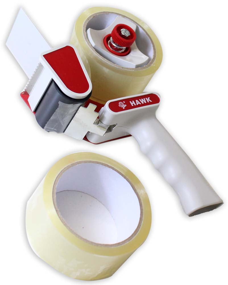ToolUSA Efficient Packing Tape Dispenser With 2 Tape Rolls Set | 2" (5.1 cm) Tape Compatibility | Includes Premium Two Tape Rolls | Great For Warehouse, Packaging, Shipping Items