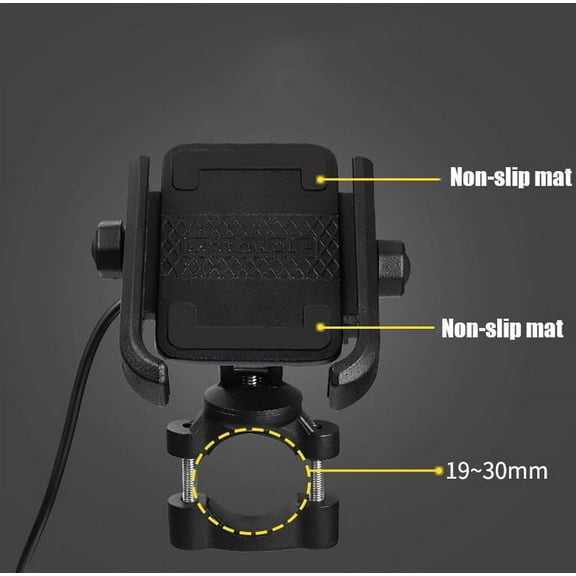 Motorcycle Cell Phone Holder Mount With USB Charger for Harley-Davidson Touring