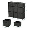 thumbnail image 3 of Nestl  Cube Storage Organizer for Bedroom - Box Storage Cubby Organizer for Living Room, Office, & Playroom Black 9 - Cube Organizer, 3 of 5