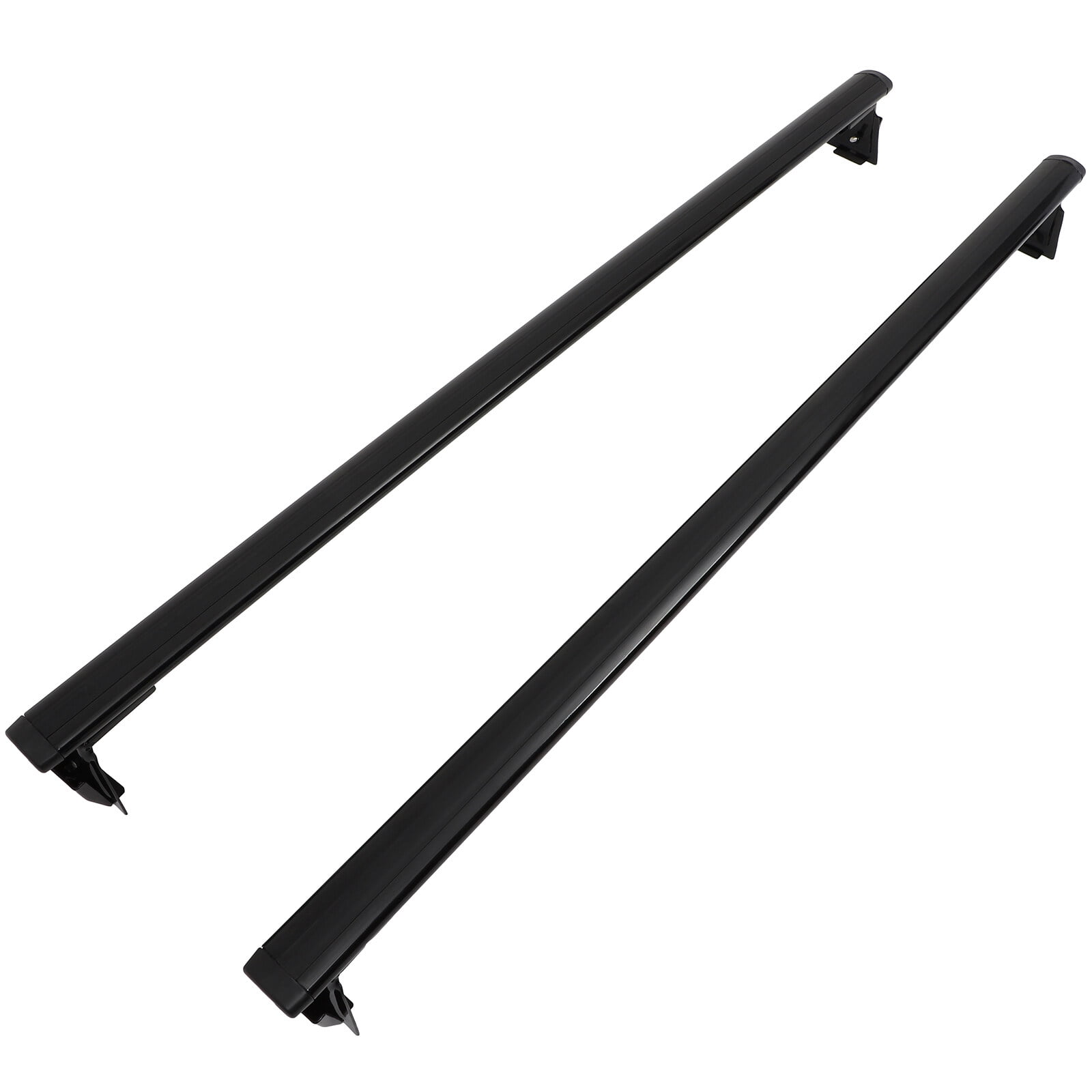 cciyu Roof Rack Cross Bars Car Top Luggage Carrier Rails For Jeep Wrangler 2007-2019 ONLY Fits Naked Roof Models