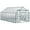 Green, variant on Outsunny Polycarbonate Greenhouse Kit with Vent Rain Gutter Door, Green