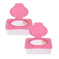 thumbnail image 1 of Oleegame 2PC Trashcans For Bedroom Dry Wet Tissue Paper Box Stroller Portable Plastic Tissue Holder Container For Baby Care Red, 1 of 5