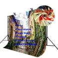 thumbnail image 4 of ABPHOTO Polyester 7x5ft 3D Backdrop European Retro Architectural Style with Green Grass and Flower for Photo Shoot Photography Background Props, 4 of 5