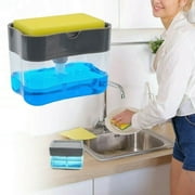 Distributeur de savon portable et porte-éponge pour savon à vaisselle et éponge de cuisine