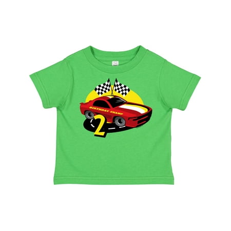 

Inktastic Race Car 2nd Birthday Gift Toddler Boy Girl T-Shirt