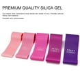 thumbnail image 2 of 5 Pieces Sports Exercise Resistance Loop Bands Set Stretch Training Bands Set with Carrying Bag for Yoga Home Gym Training, 2 of 8