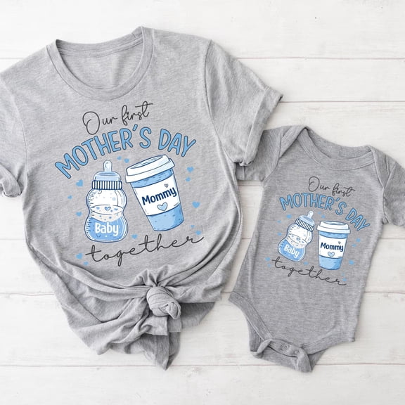 Our First Mother's Day 2025 Shirt, Mother's Day Gift, New Mommy Gift, Mother's Day Matchin