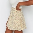 thumbnail image 3 of Falda de cintura alta, falda de paraguas para mujer, falda corta estampada, falda estampada, funcionalidad versátil, 3 of 6
