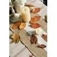 thumbnail image 4 of Camino de mesa de arpillera, camino de mesa de otoño, camino de mesa rústico, decoración de mesa de granja, tela tejida de yute, borde de color natural, 12 x 72 pulgadas, 4 of 4