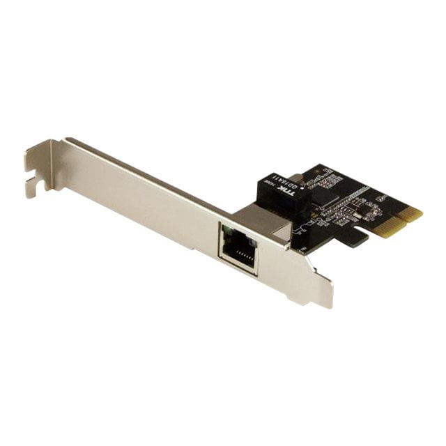 StarTech.com 1-Port Gigabit Ethernet Network Card - PCI Express, Intel I210 NIC - Single Port PCIe Network Adapter Card with Intel Chipset (ST1000SPEXI) - Network adapter - PCIe low profile - 1GbE - 1000Base-T - black