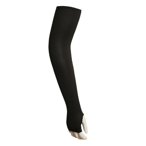 Toystoory Mangas para ciclismo alargamiento agrandado elástico agradable a la piel Mangas Para Brazos Para El Sol Ice Silk Black Type3 NO3 Toystoory OD019922-02B