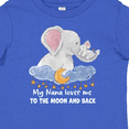 thumbnail image 4 of Inktastic My Nana Loves me to the Moon and Back Elephant Family Boys or Girls Baby T-Shirt, 4 of 5