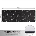 thumbnail image 5 of Kitchen Rugs Sets Of 2,Black Gray Butterfly Pattern Anti Fatigue Kitchen Mat Rugs Non Slip Washable,Decorative Kitchen Floor Mats for Kitchen,Sink,Laundry,17"x47"+17"x47", 5 of 5