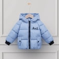 thumbnail image 4 of Kids Girl Boy Hoodie Coat Toddler Warm Shiny Puffer Jacket Snowsuits 2-8T, 4 of 8