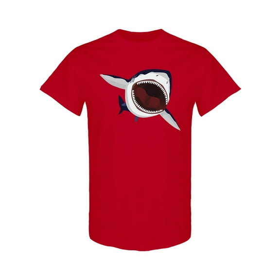 Big Dangerous Shark T-Shirt Men -Image by Shutterstock, Male 3X-Large