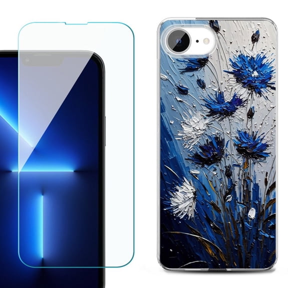 Phone Case for iPhone 17e, with Screen Protector, by OneToughShield - Cornflower