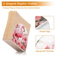 thumbnail image 4 of Flamingo Flowers Floral Leaves Napkin Holder for Table Clear Napkin Stand Paper Holder Acrylic Organizer Dispenser Napkins for Dinner Kitchen Restaurant Room, 4 of 8