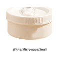 thumbnail image 3 of Office Portable Microwave Oven Thermal Insulation Lunch Box Office Portable Microwave Traveling Detachable Food Storage Case Washable Container White Small, 3 of 9