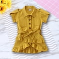 thumbnail image 3 of Vestido plisado de niña bebé Vestido de verano suelto Vestido casual transpirable de verano A-Line FLhrweasw Nuevo, 3 of 9
