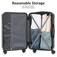 thumbnail image 5 of SONGMY Luggage Sets, ABS Hardshell Suit case Spinner Wheels Lightweight Combination Lock, 5 of 6