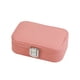 thumbnail image 1 of Estuche para joyas Caja hermosa delicada Portátil Gran capacidad Soportes para pendientes multifuncionales Collar para el hogar Almacenamiento y organización del hogar Gris rosado pálido 12*7.5*4 cm Monstrate HA077954-03, 1 of 6