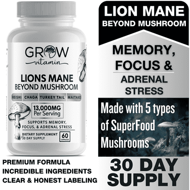 Grow Vitamin Beyond Mushroom  60 Capsules