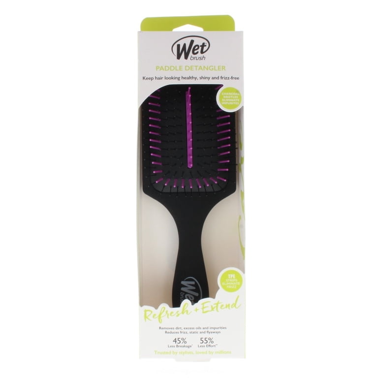 Wet Brush Paddle Detangler Refresh + Extend, Black photo 1
