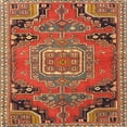 thumbnail image 1 of Ahgly Company Indoor Square Traditional Bronze Brown Medallion Area Rugs, 9' Square, 1 of 6