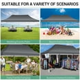 thumbnail image 6 of SANOPY 10' x 20' EZ Pop up Canopy Party Tent, Outdoor Event Instant Gazebo with 6 Removable Sidewalls for Camping Wedding Picnic, Gray, 6 of 10
