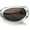 Grey - Brown, variant on Womens Luxe Mod Fashion Cat Eye Beveled Thick Plastic Sunglasses All Black