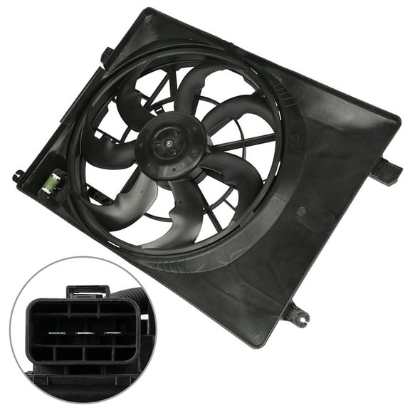 CCIYU Radiator or Condenser Cooling Fan Fit for 2016 2017 2018 for Tucson Kia Sportage