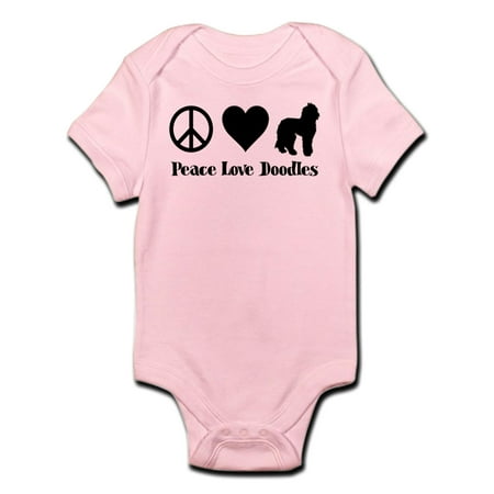 

CafePress - Peace Love Doodles - Baby Light Bodysuit