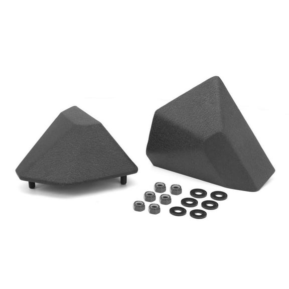 Rugged Ridge by RealTruck XHD Bumper Stubby End Kit | Textured Black, Steel | 11540.23 | Compatible with XHD Bumpers from Rugged Ridge by RealTruck