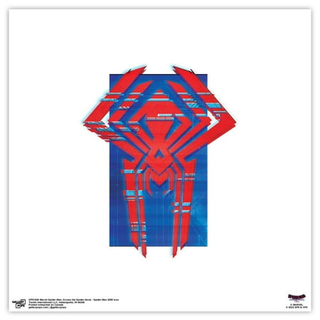 Gallery Pops Spider-Man: Across the Spider-Verse - Spider-Man 2099 Icon Wall Art, Unframed Version, 12" x 12"