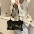 thumbnail image 5 of Bolsos de hombro LinDeJuan con bordado retro y cremallera para mujer moda 2024, 5 of 5