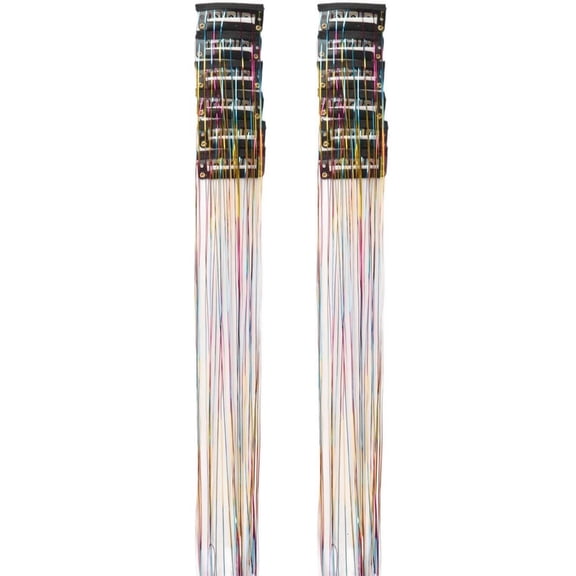 Giaone Comfortable Hair Accessory 12 Thread Glitter Tinsel Hairpiece for Women Girl