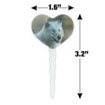 thumbnail image 6 of White Wolf Growling Heart Love Cupcake Picks Toppers Decoration Set of 6, 6 of 7