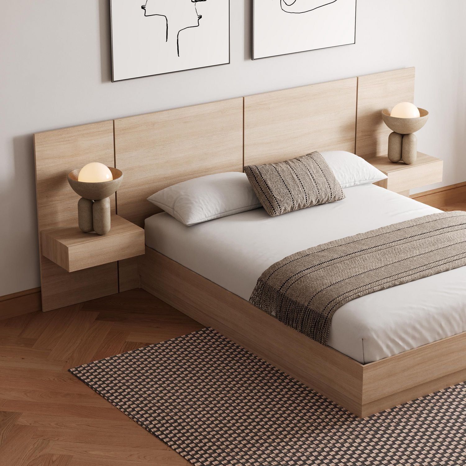 Nexera Milano Ensemble de chambre plateforme 4 pièces