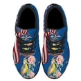 thumbnail image 2 of North Dakota Meadowlark Bird and Prairie Rose Flower Shoes Sneakers Black Size 12, 2 of 7