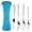Blue, variant on 4-Piece Lucky Star Stainless Steel Flatware Set with Knife, Fork and Spoon, Reusable Cutlery for Home, Travel, Camping, Lunch and Dining, Blue