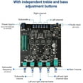 thumbnail image 2 of Bluetooth Audio Amplifier Board, ZK-TB21 2.1CH 50W x 2 +100W Subwoofer Power Amp with Treble and Bass Control, Bluetooth5.0 and AUX Inputs, Stereo Digital AMP for DIY Home Speakers, 2 of 14