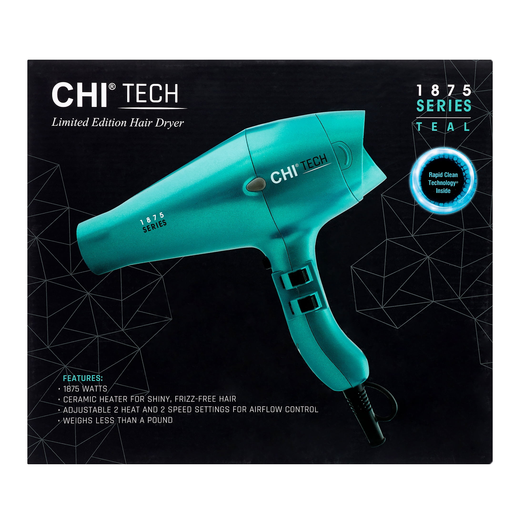 CHI Tech 1875 Series Limited Edition Teal Hair Dryer Delaware