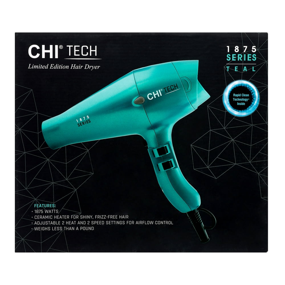 CHI CHI Tech 1875 Series Limited Edition Teal Hair Dryer Walmart