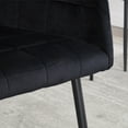 thumbnail image 5 of Dining Chairs Dining Chairs Set of 2, Upholstered Kitchen Chairs with Comfortable Seat, velvet Dining Chairs with Armrests, Easy to Assemble and Clean, for Dining Room, Kitchen, Living Room,Black,Woo, 5 of 10