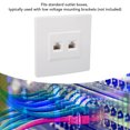 thumbnail image 4 of PlacA de Pared Ethernet, 2 Puertos Gigabit Gigabit Organizado Cat 6 Placa de Pared Ethernet para Cat6 Cat6a, 4 of 7